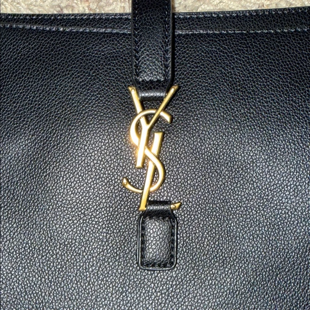 YSL Black Leather Tote Bag - Picture 6 of 8